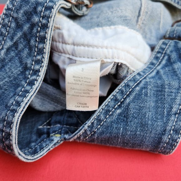 Oshkosh B'Gosh Denim Shortalls Unisex Size 3T - Picture 6 of 6